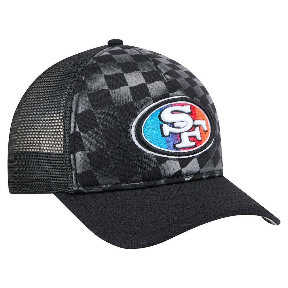 San Francisco 49ers New Era Gradient 9FORTY Adjustable Hat Black | NFL