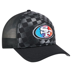 San Francisco 49ers New Era Gradient 9FORTY Adjustable Hat Black | NFL