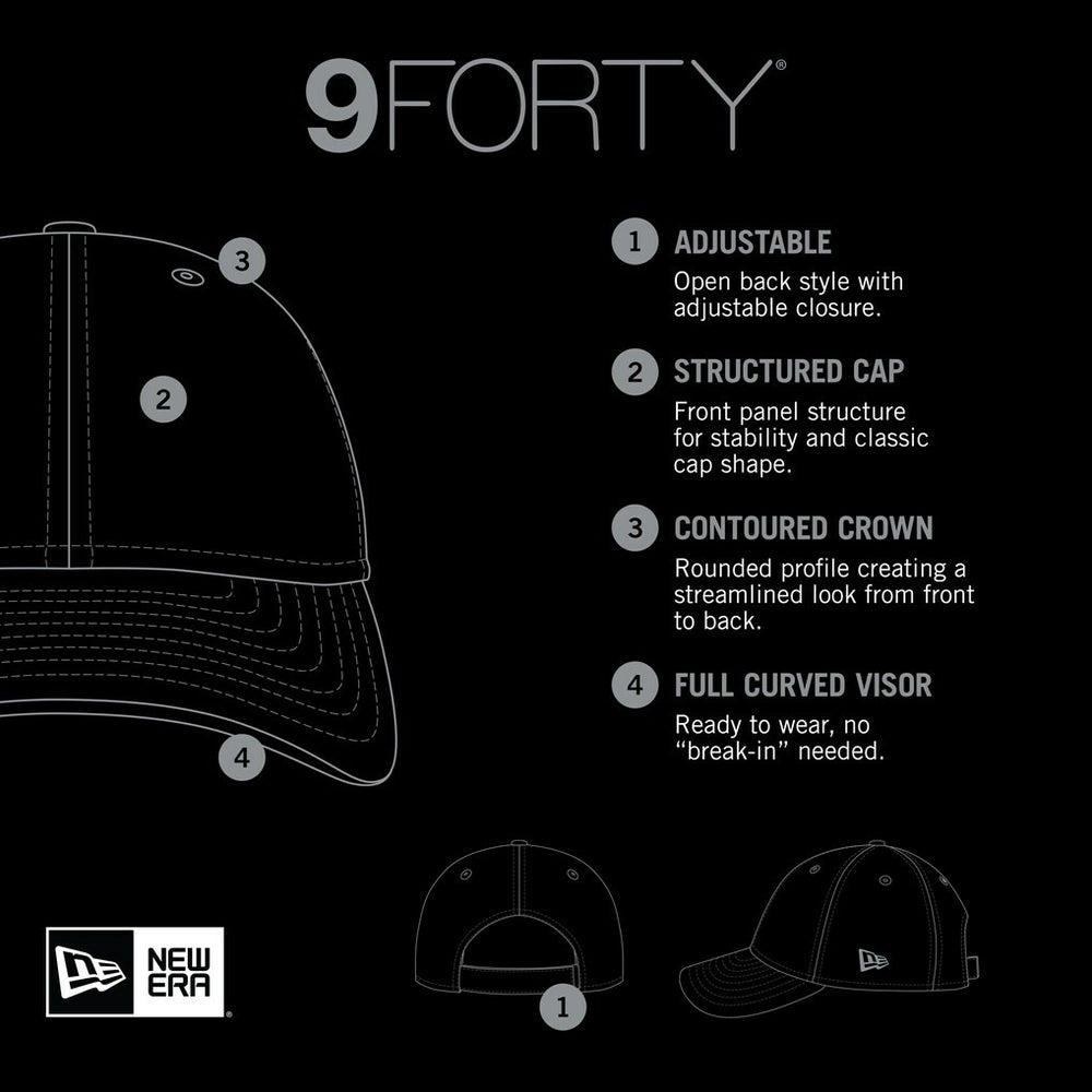 San Francisco 49ers New Era Gradient 9FORTY Adjustable Hat Black | NFL