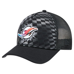 Miami Dolphins New Era Gradient 9FORTY Adjustable Hat Black | NFL