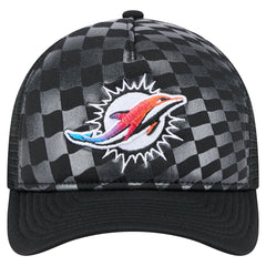 Miami Dolphins New Era Gradient 9FORTY Adjustable Hat Black | NFL