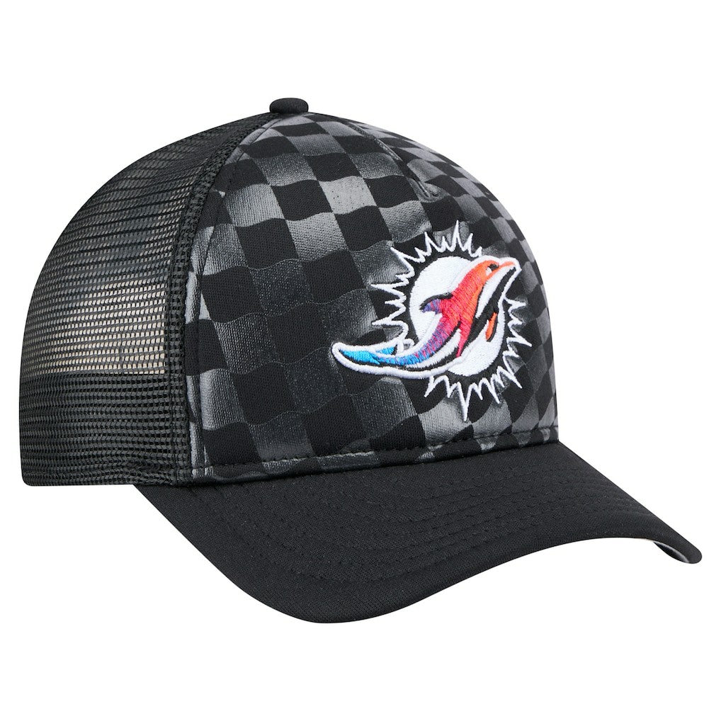 Miami Dolphins New Era Gradient 9FORTY Adjustable Hat Black | NFL