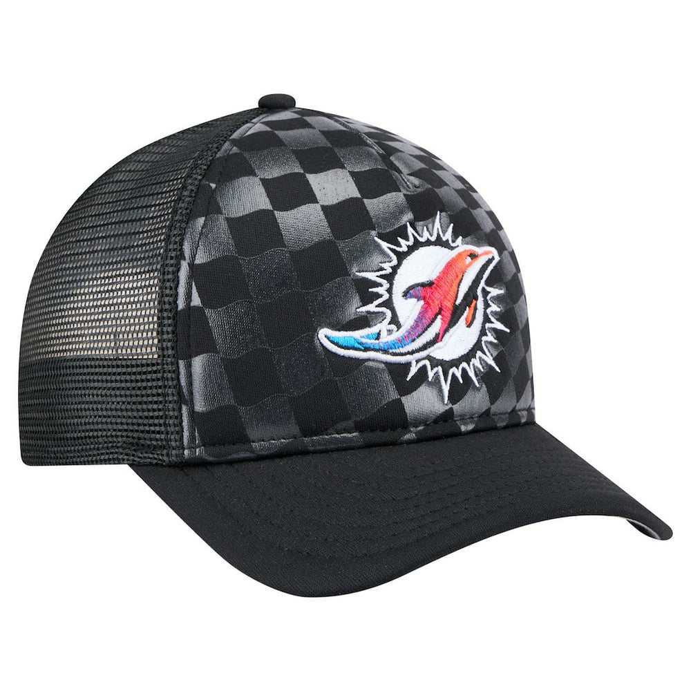 Miami Dolphins New Era Gradient 9FORTY Adjustable Hat Black | NFL