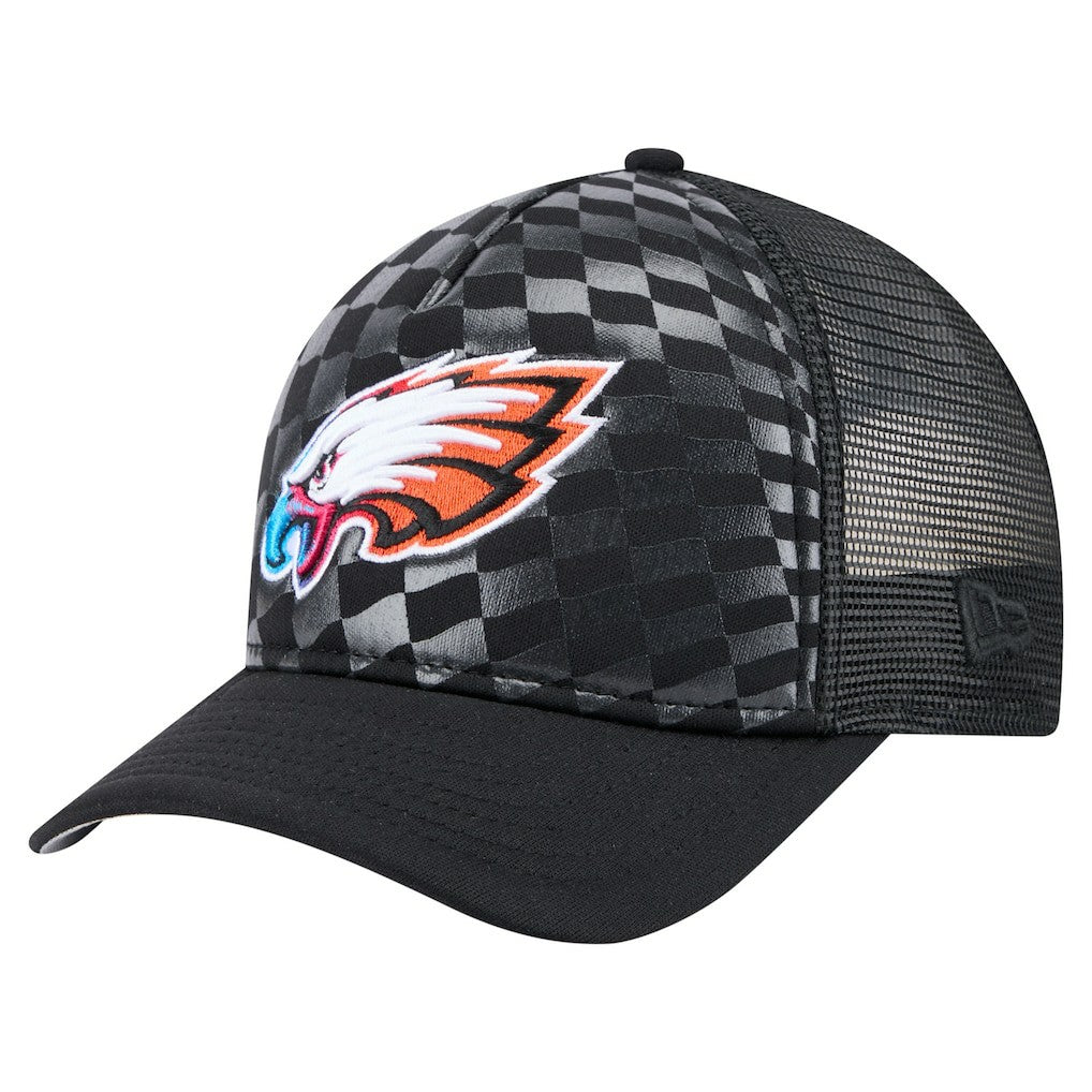 Philadelphia Eagles New Era Gradient 9FORTY Adjustable Hat Black | NFL