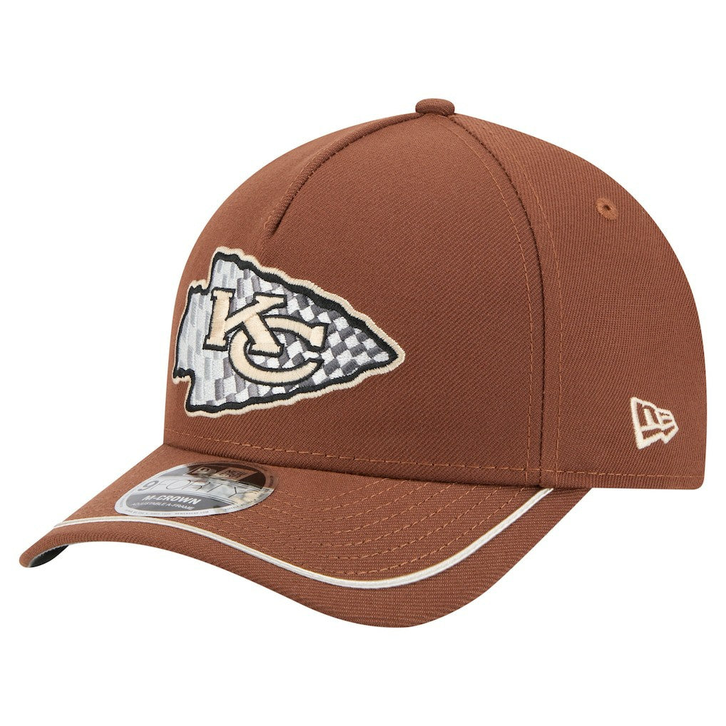 Kansas City Chiefs New Era Motorsport 9FORTY Adjustable Hat Brown | NFL