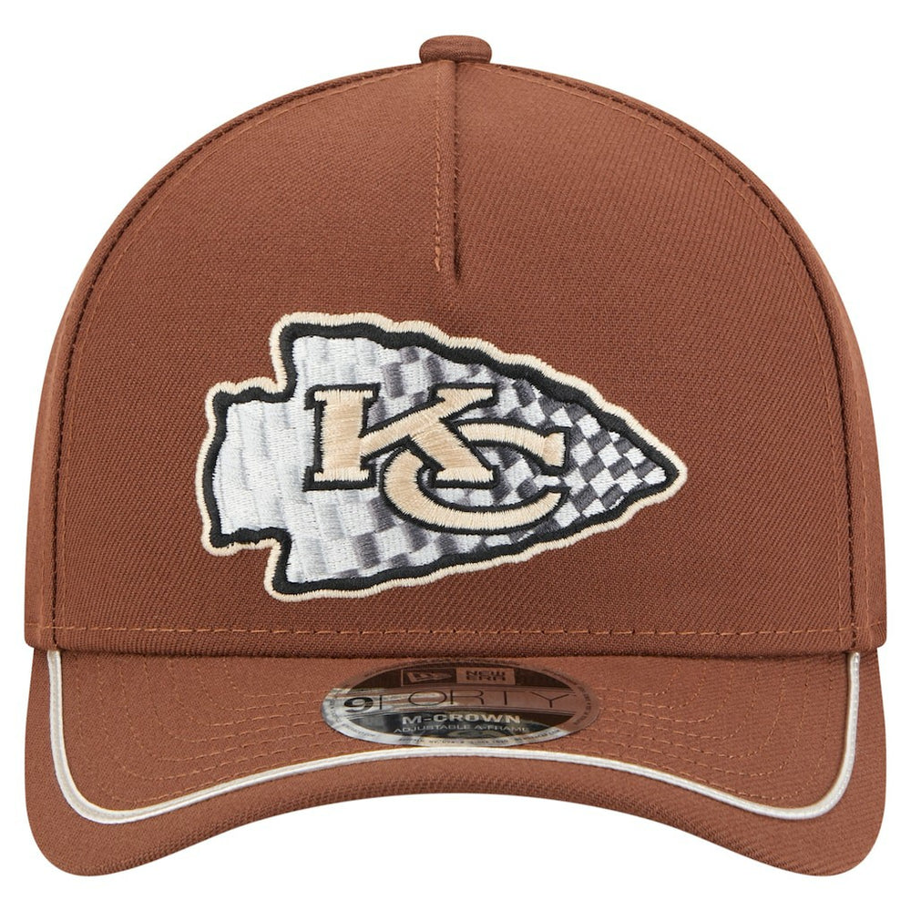 Kansas City Chiefs New Era Motorsport 9FORTY Adjustable Hat Brown | NFL