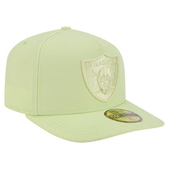 Las Vegas Raiders New Era Color Pack A-Frame 59FIFTY Fitted Hat Light Green | NFL
