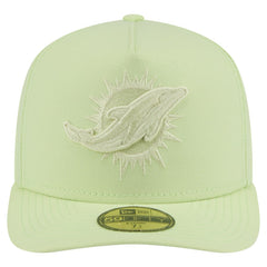 Miami Dolphins New Era Color Pack A-Frame 59FIFTY Fitted Hat Light Green | NFL