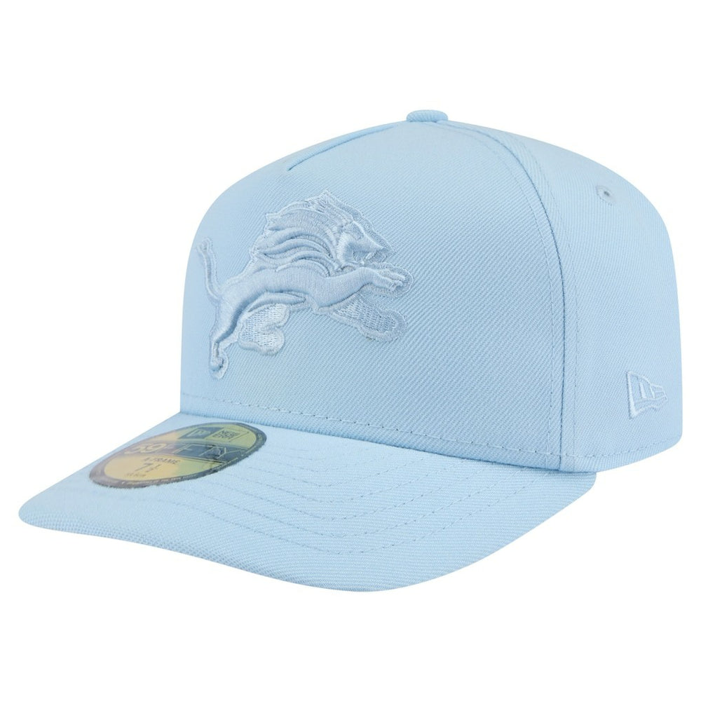 Detroit Lions New Era Color Pack A-Frame 59FIFTY Fitted Hat Light Blue | NFL