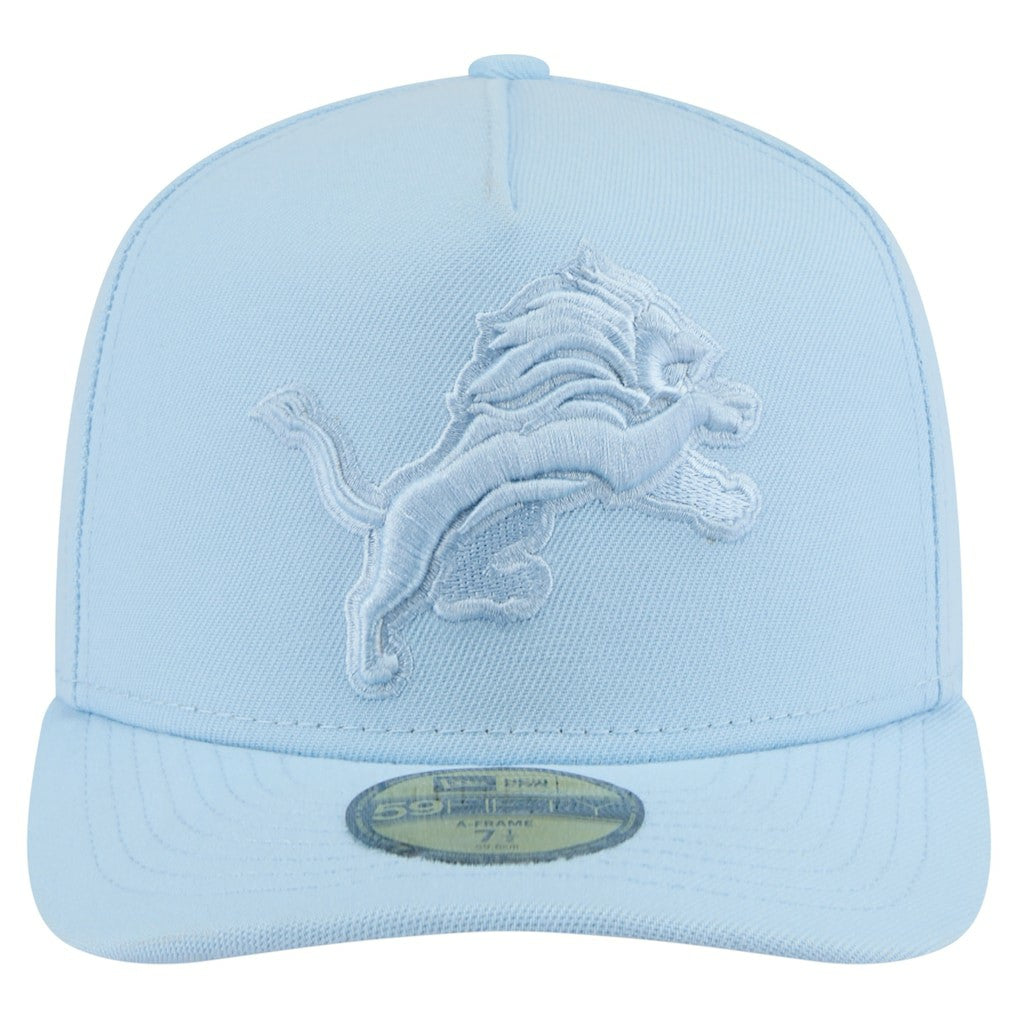 Detroit Lions New Era Color Pack A-Frame 59FIFTY Fitted Hat Light Blue | NFL