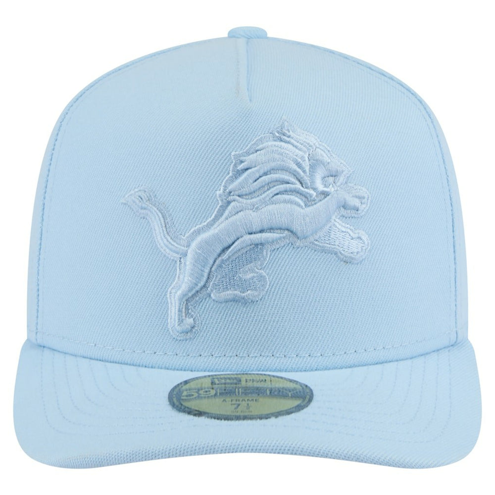 Detroit Lions New Era Color Pack A-Frame 59FIFTY Fitted Hat Light Blue | NFL