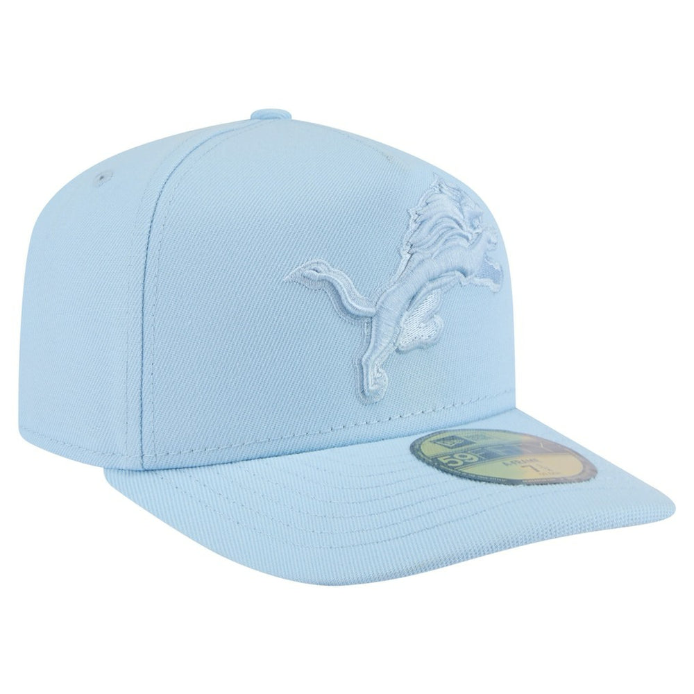 Detroit Lions New Era Color Pack A-Frame 59FIFTY Fitted Hat Light Blue | NFL