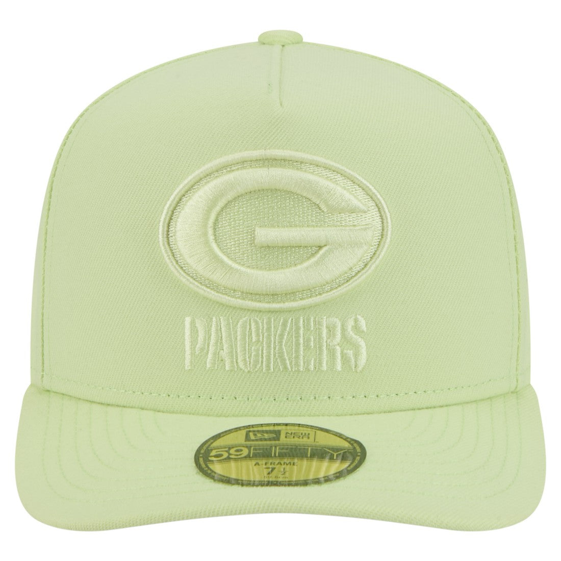 Green Bay Packers New Era Color Pack A-Frame 59FIFTY Fitted Hat Light Green | NFL