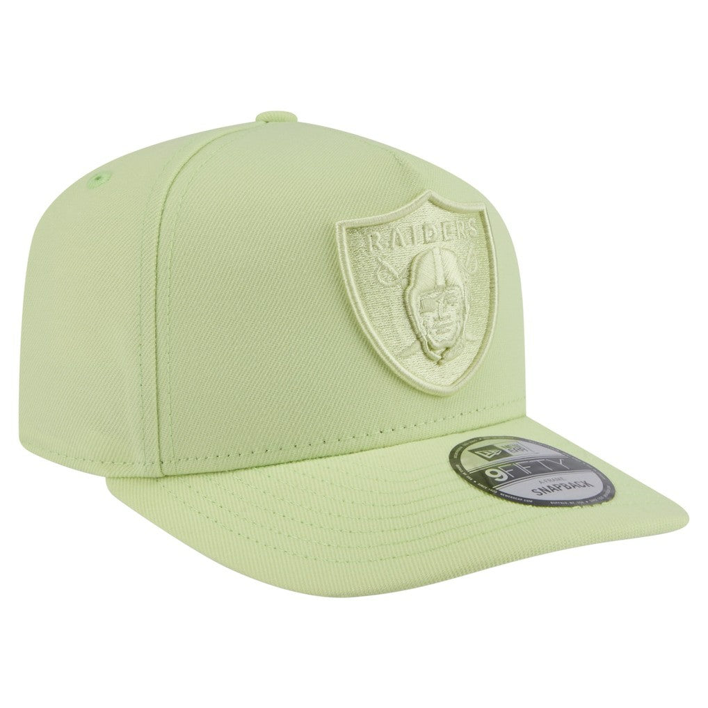 Las Vegas Raiders New Era Color Pack 9FIFTY Snapback Hat Light Green | NFL