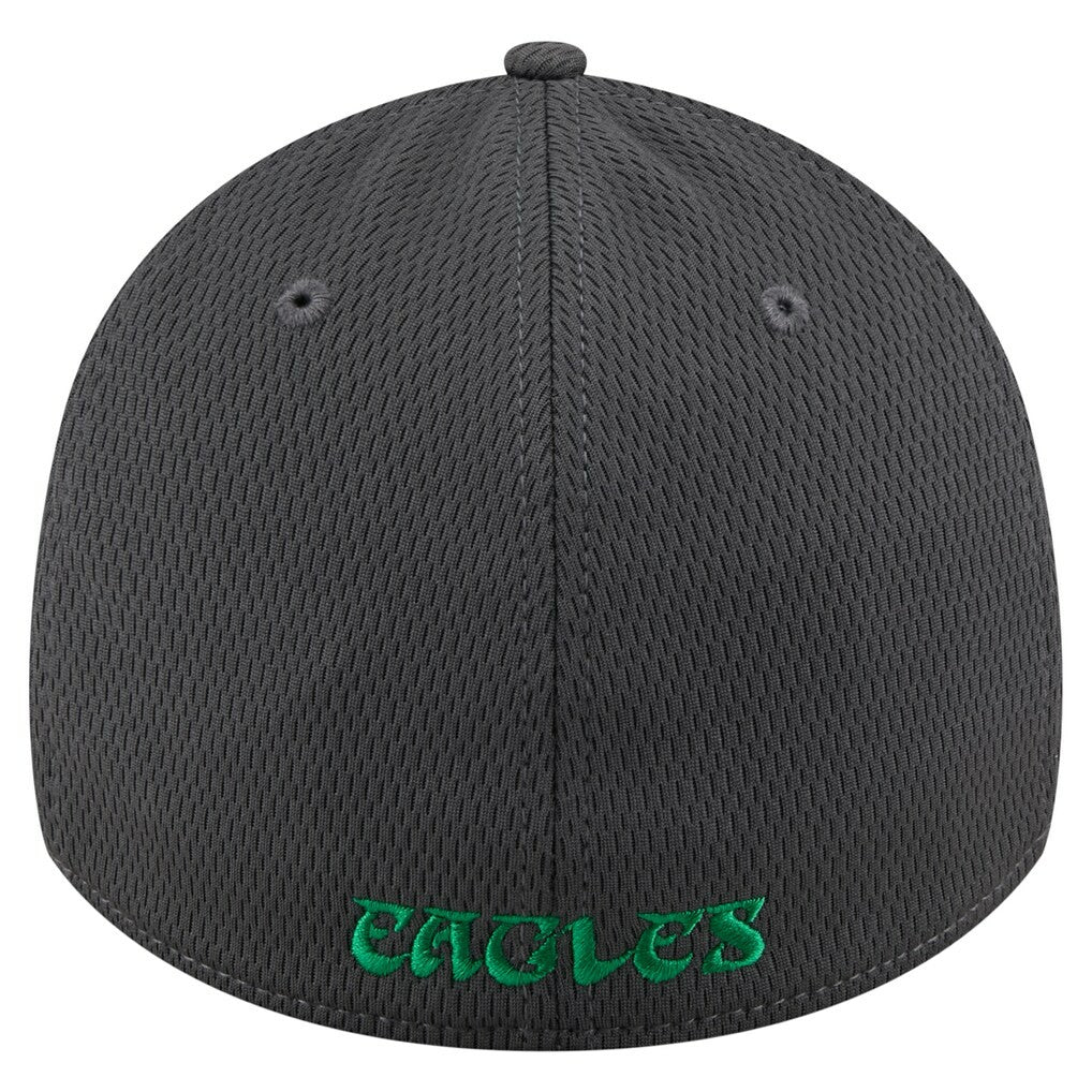 Philadelphia Eagles New Era Throwback Logo Main 39THIRTY Flex Hat Graphite | NFL