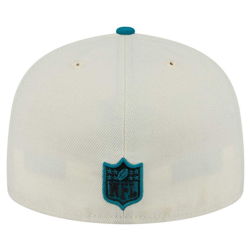 Jacksonville Jaguars New Era Main 59FIFTY Fitted Hat Cream/Teal | NFL