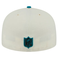 Jacksonville Jaguars New Era Main 59FIFTY Fitted Hat Cream/Teal | NFL