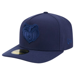 Memphis Grizzlies Colorpack A-Frame Pinch Front 59FIFTY Fitted Hat Navy - NBA