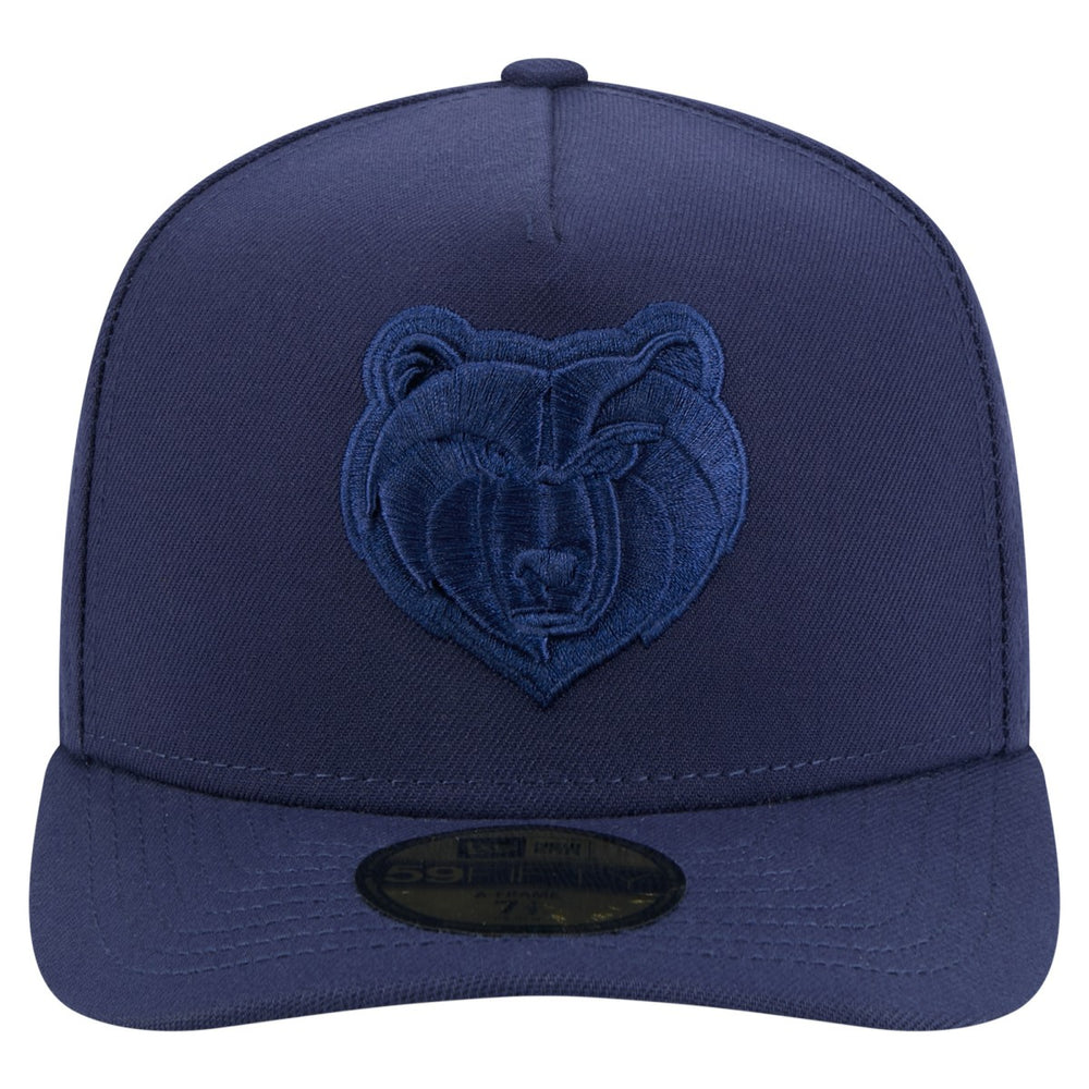 Memphis Grizzlies Colorpack A-Frame Pinch Front 59FIFTY Fitted Hat Navy - NBA