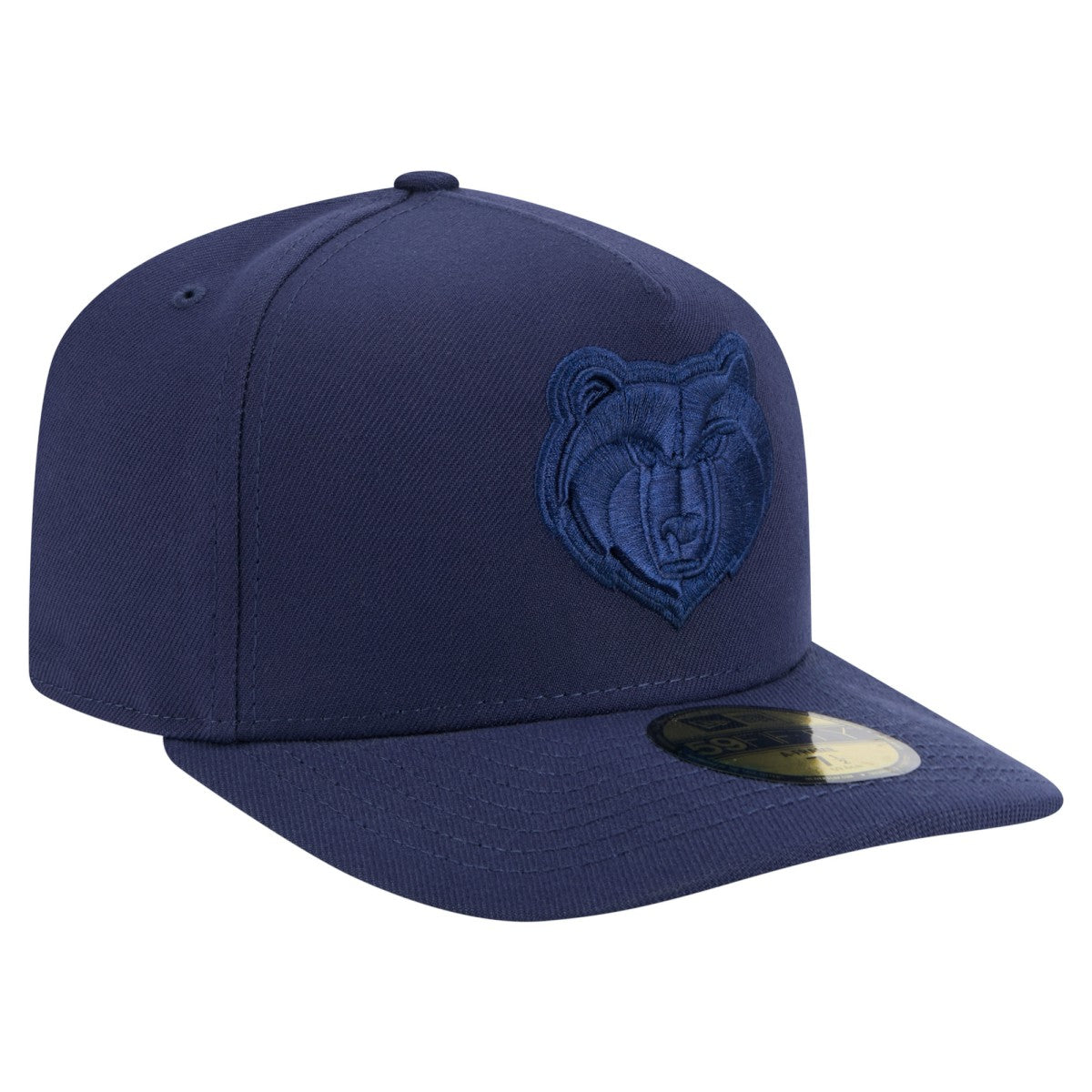 Memphis Grizzlies Colorpack A-Frame Pinch Front 59FIFTY Fitted Hat Navy - NBA