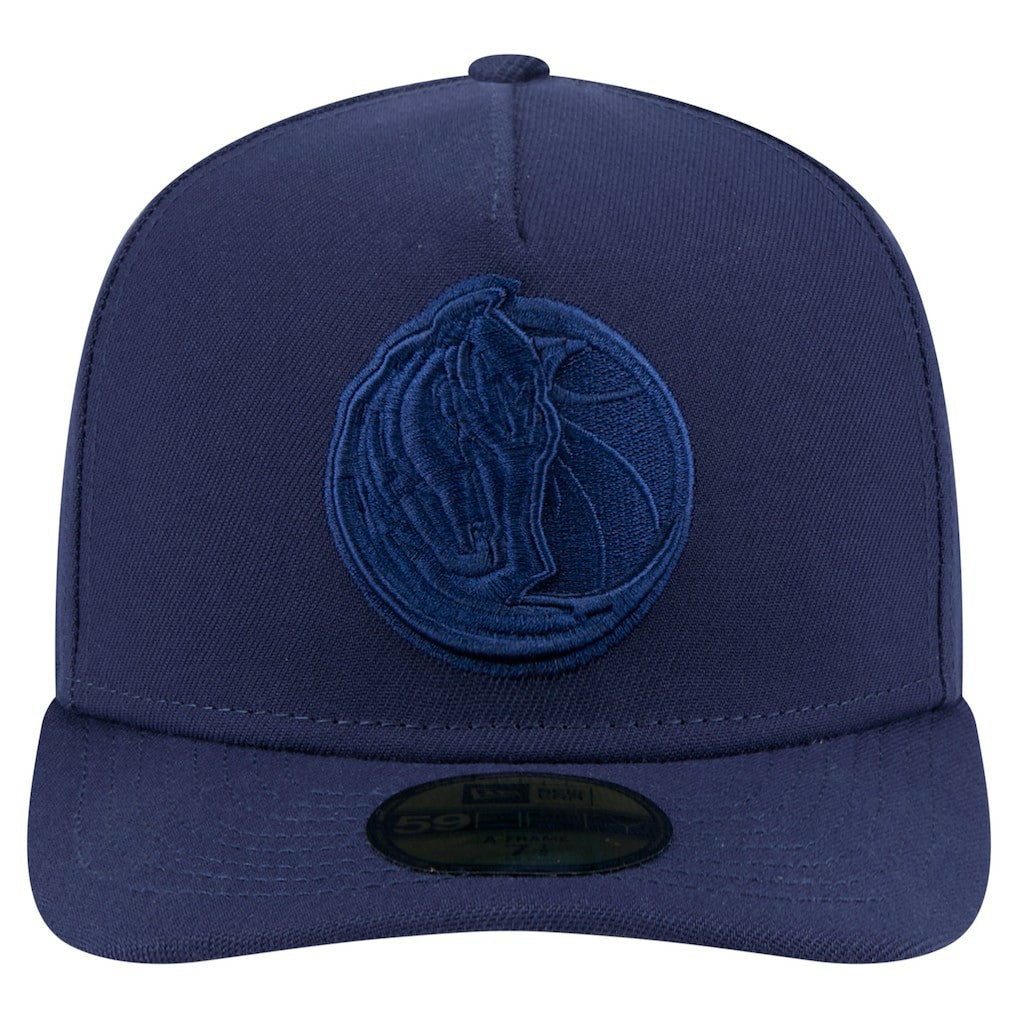 Dallas Mavericks Colorpack A-Frame Pinch Front 59FIFTY Fitted Hat Navy - NBA