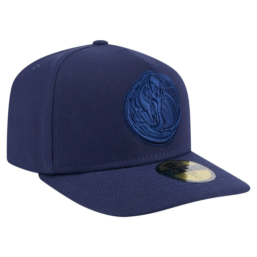 Dallas Mavericks Colorpack A-Frame Pinch Front 59FIFTY Fitted Hat Navy - NBA