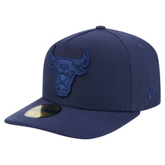 Chicago Bulls Colorpack A-Frame Pinch Front 59FIFTY Fitted Hat Navy - NBA