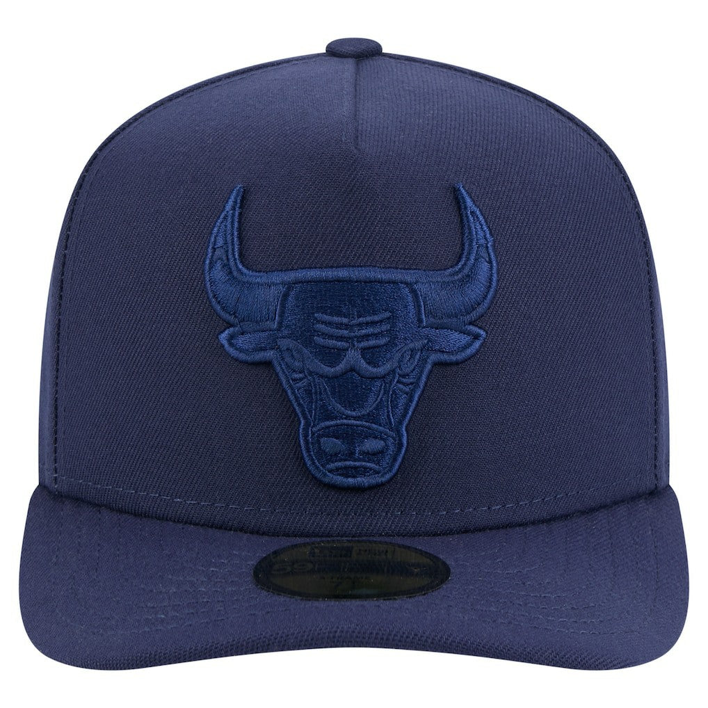 Chicago Bulls Colorpack A-Frame Pinch Front 59FIFTY Fitted Hat Navy - NBA