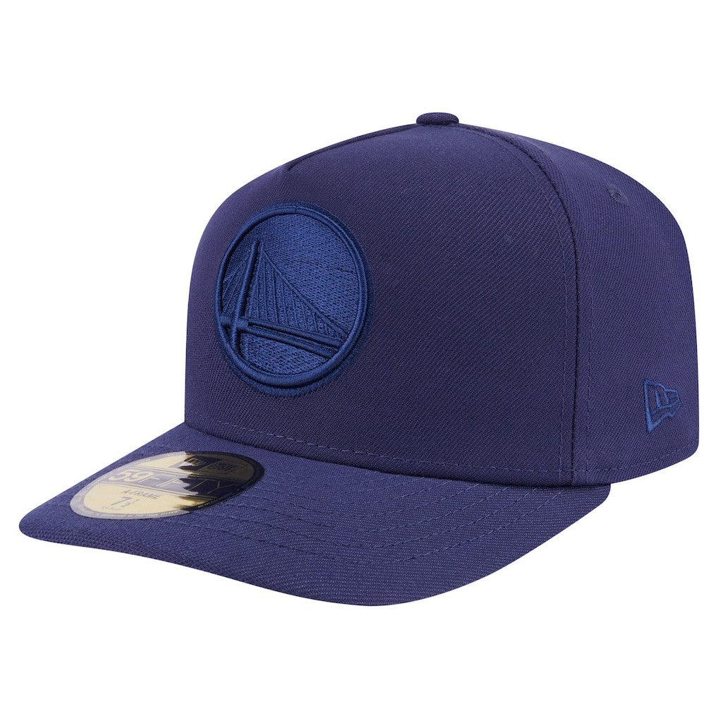 Golden State Warriors Colorpack A-Frame Pinch Front 59FIFTY Fitted Hat Navy - NBA