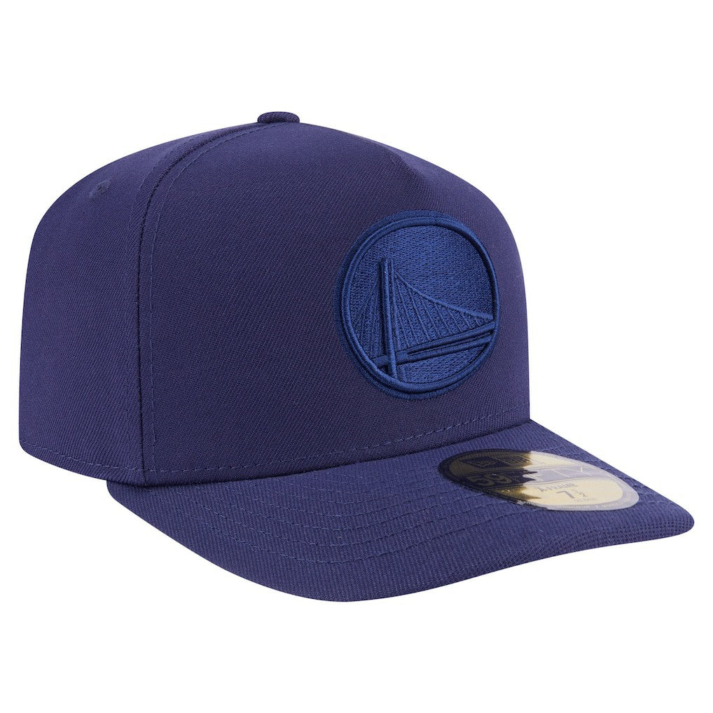 Golden State Warriors Colorpack A-Frame Pinch Front 59FIFTY Fitted Hat Navy - NBA