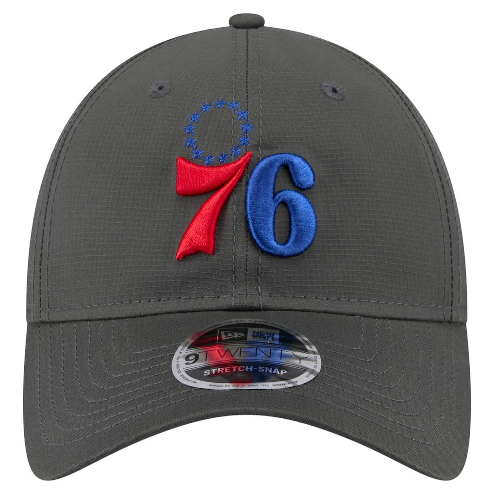 Philadelphia 76ers Active Ripstop 9TWENTY Adjustable Hat Charcoal - NBA