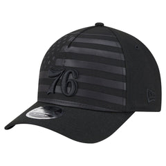 Philadelphia 76ers Game Day Flag A-Frame 9FORTY Adjustable Hat Black - NBA