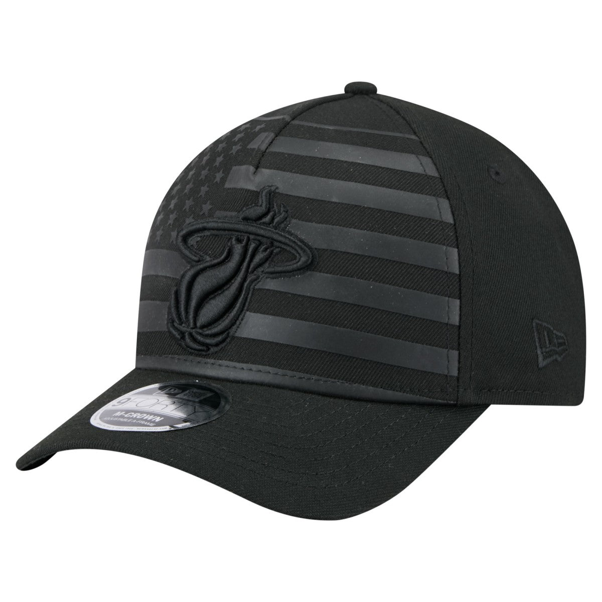 Miami Heat Game Day Flag A-Frame 9FORTY Adjustable Hat Black - NBA
