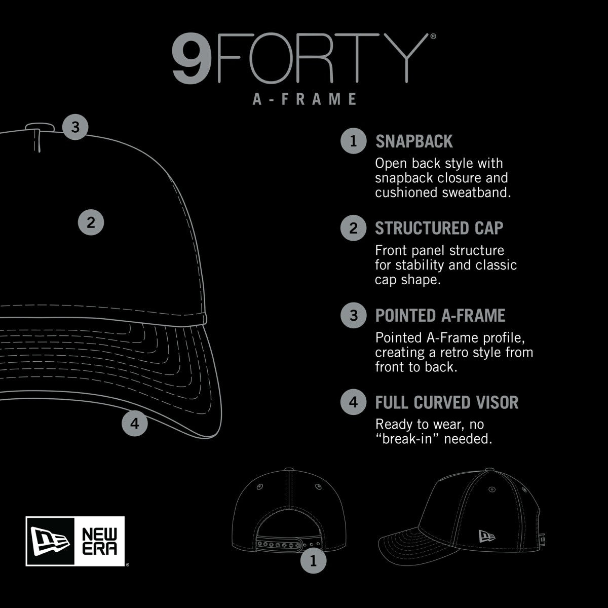 Miami Heat Game Day Flag A-Frame 9FORTY Adjustable Hat Black - NBA