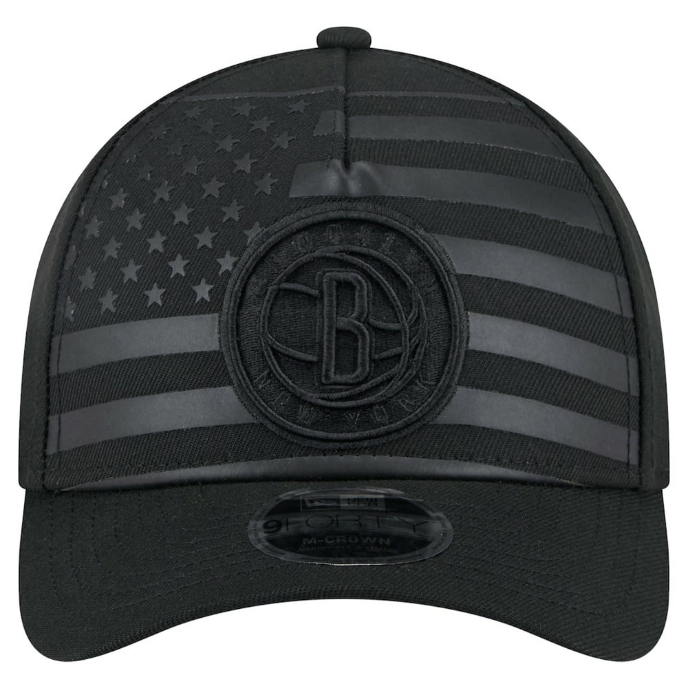 Brooklyn Nets Game Day Flag A-Frame 9FORTY Adjustable Hat Black - NBA