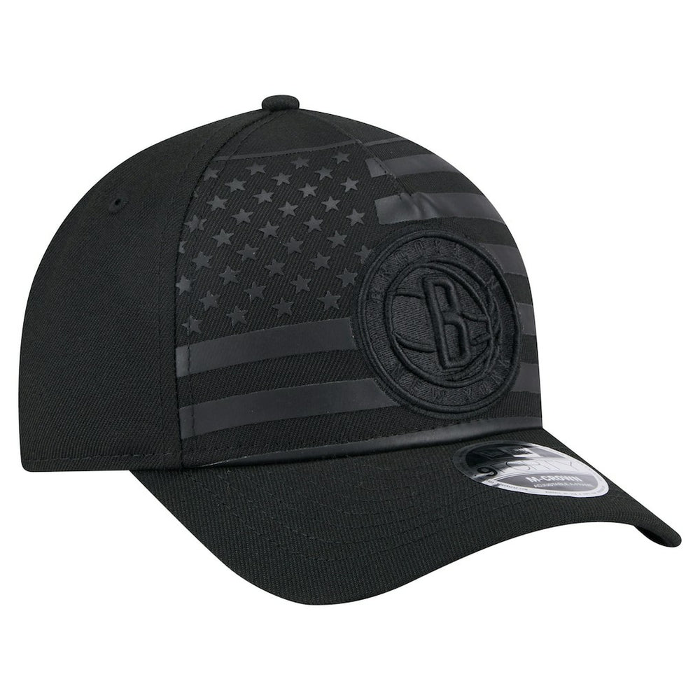 Brooklyn Nets Game Day Flag A-Frame 9FORTY Adjustable Hat Black - NBA