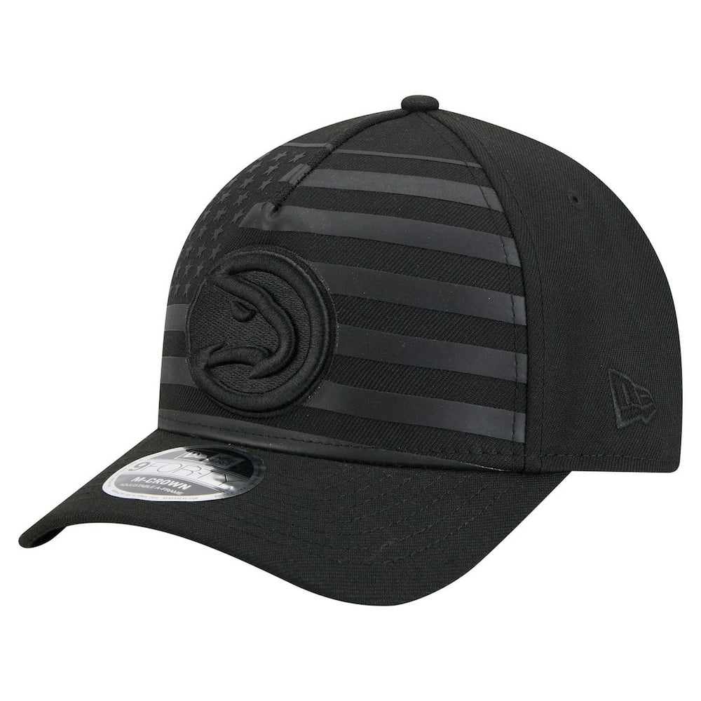 Atlanta Hawks Game Day Flag A-Frame 9FORTY Adjustable Hat Black - NBA