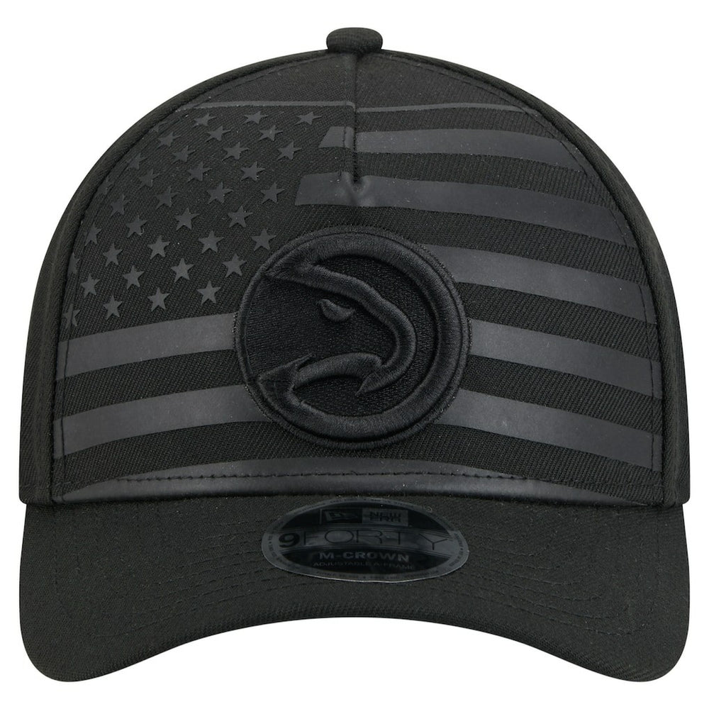 Atlanta Hawks Game Day Flag A-Frame 9FORTY Adjustable Hat Black - NBA