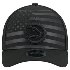 Atlanta Hawks Game Day Flag A-Frame 9FORTY Adjustable Hat Black - NBA