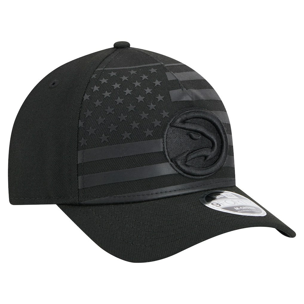 Atlanta Hawks Game Day Flag A-Frame 9FORTY Adjustable Hat Black - NBA