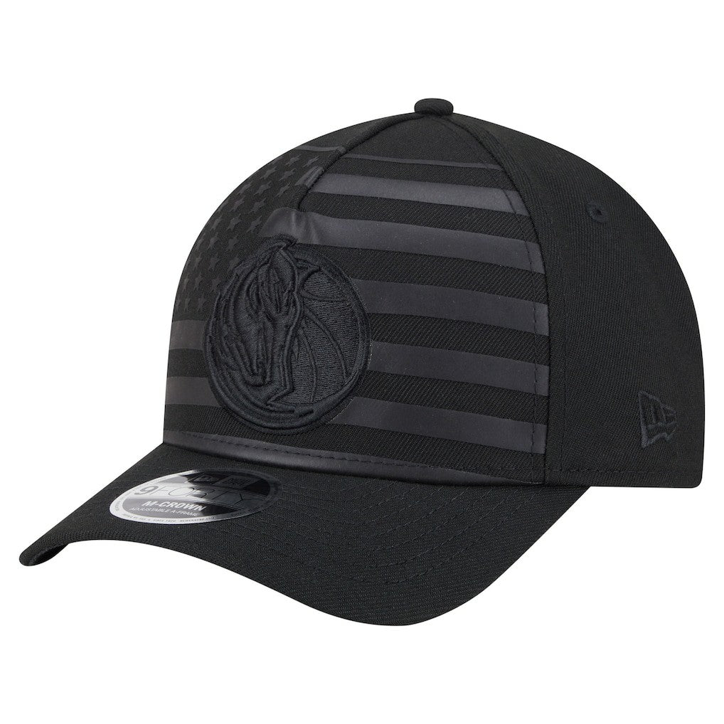 Dallas Mavericks Game Day Flag A-Frame 9FORTY Adjustable Hat Black - NBA
