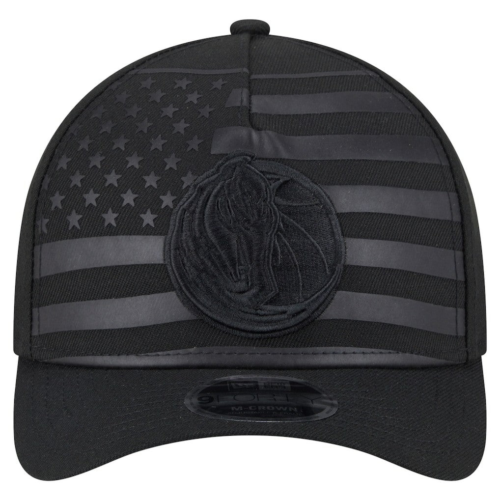 Dallas Mavericks Game Day Flag A-Frame 9FORTY Adjustable Hat Black - NBA