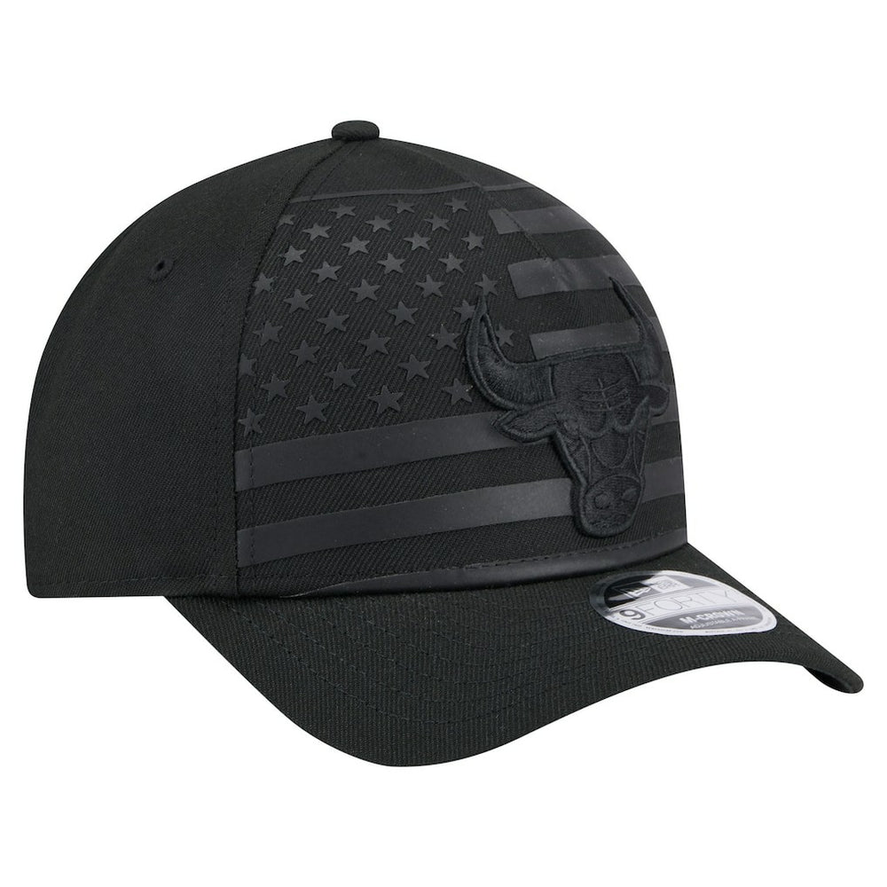 Chicago Bulls Game Day Flag A-Frame 9FORTY Adjustable Hat Black - NBA