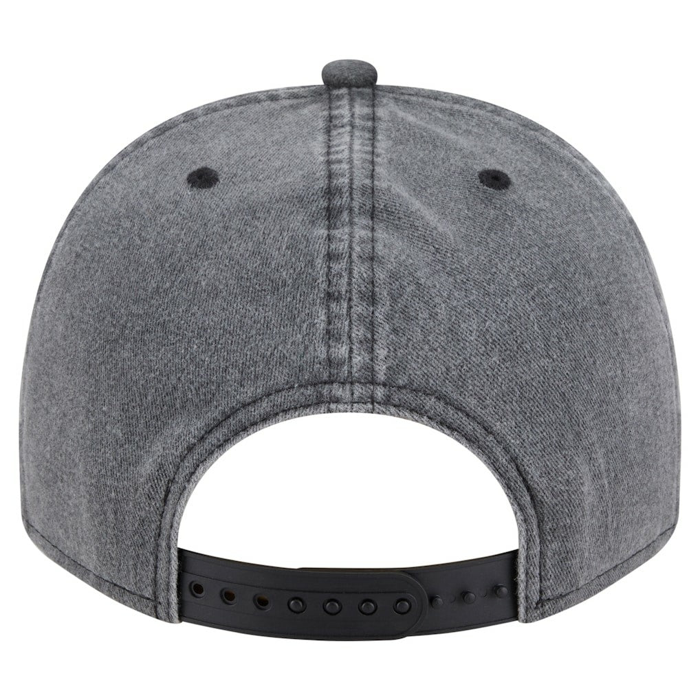 Dallas Mavericks Throwback Washed Pre-Curved 9FIFTY Snapback Hat Charcoal - NBA
