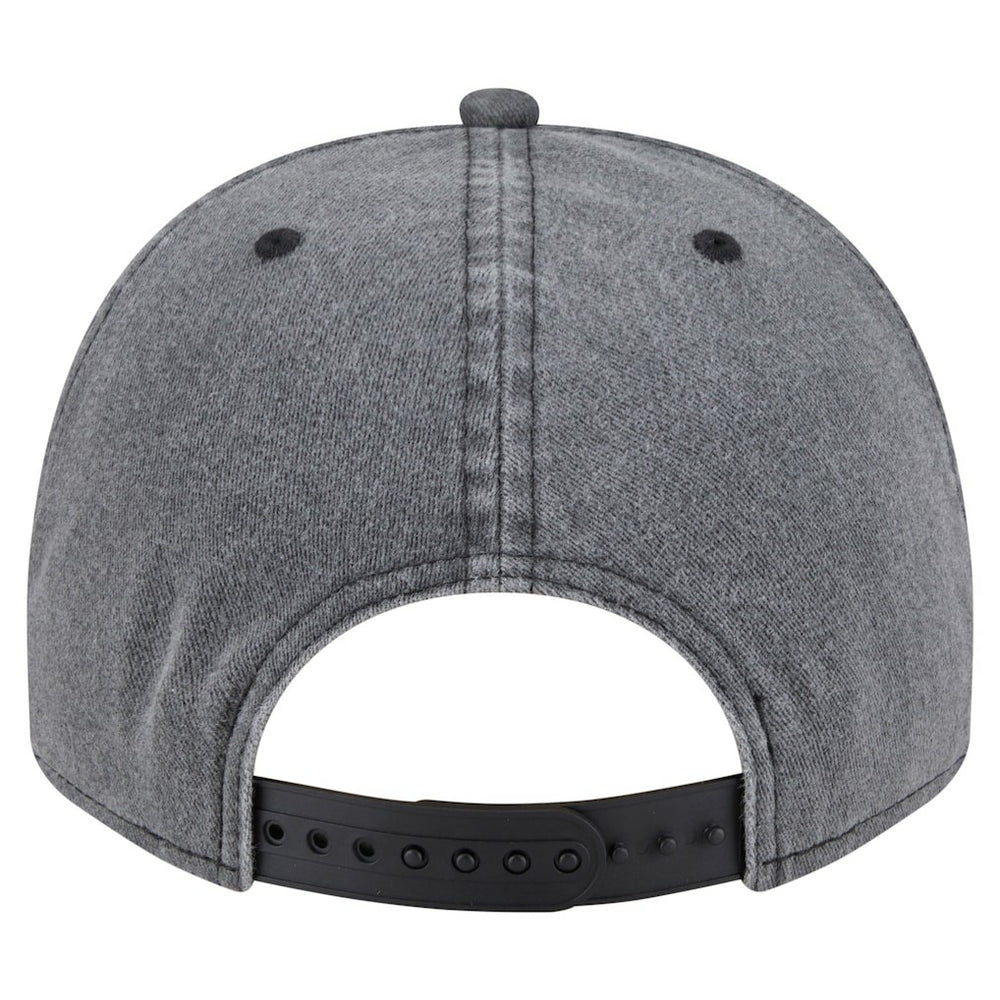 Philadelphia 76ers Throwback Washed Pre-Curved 9FIFTY Snapback Hat Charcoal - NBA