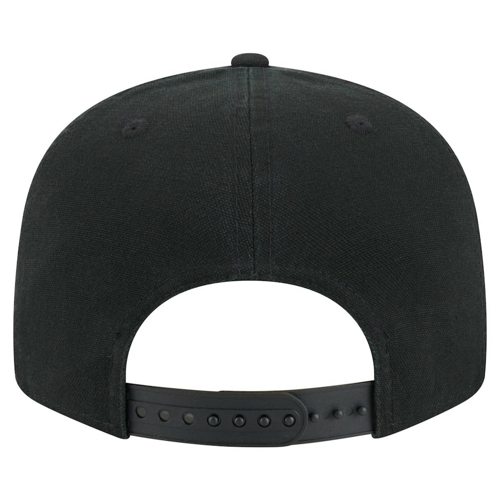Philadelphia 76ers Adventure Canvas Split Panel 9FIFTY Snapback Hat Black - NBA