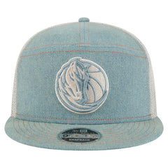 Dallas Mavericks Adventure Denim Split Panel 9FIFTY Snapback Trucker Hat - NBA