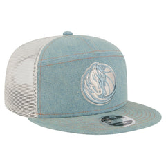 Dallas Mavericks Adventure Denim Split Panel 9FIFTY Snapback Trucker Hat - NBA