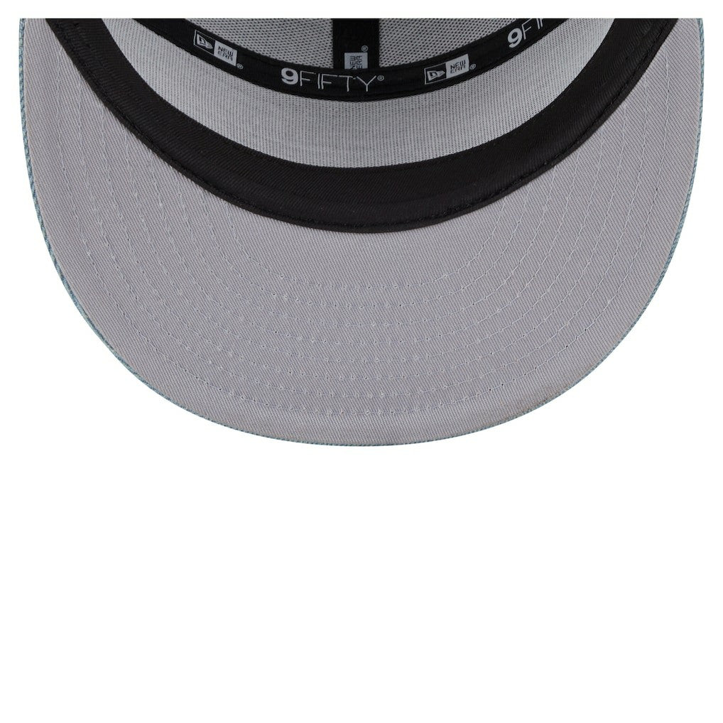 Boston Celtics Adventure Denim Split Panel 9FIFTY Snapback Trucker Hat - NBA