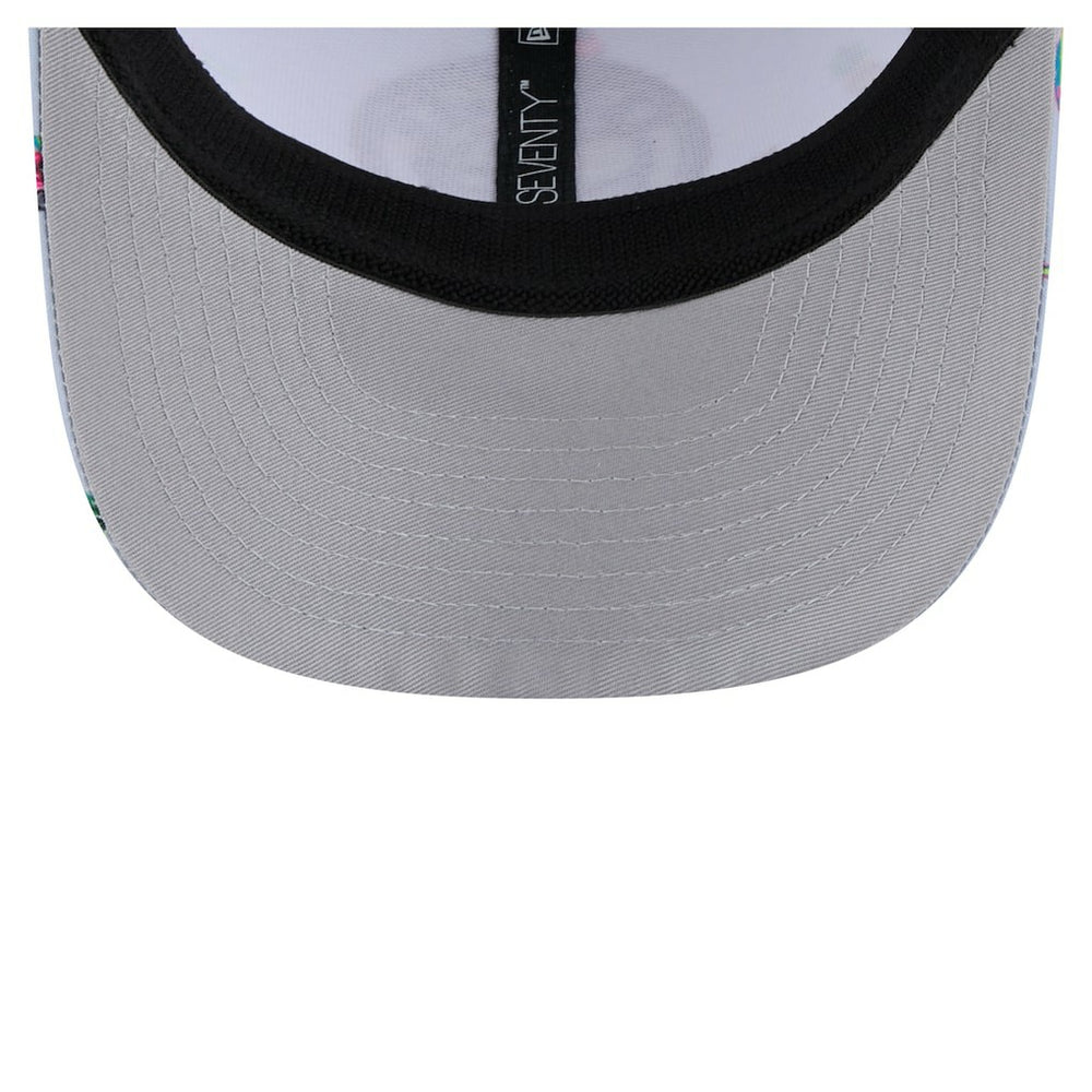 Brooklyn Nets Adventure Aloha Pattern 9SEVENTY Stretch-Snap Hat Light Blue/Gray - NBA
